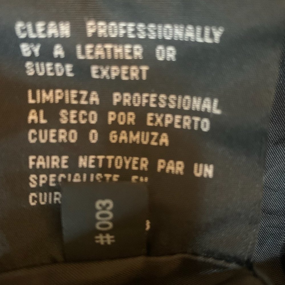 JLC NEW YORK BUTTERY SOFT LINED BUTTON FRONT LEATHER JACKET BLACK MP-EUC - Picture 5 of 8